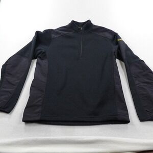Klim Yukon Pullover Jacket Mens Medium Black Riding 1/4 Zip Polartec Thermal Pro